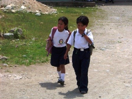 School children in Tena