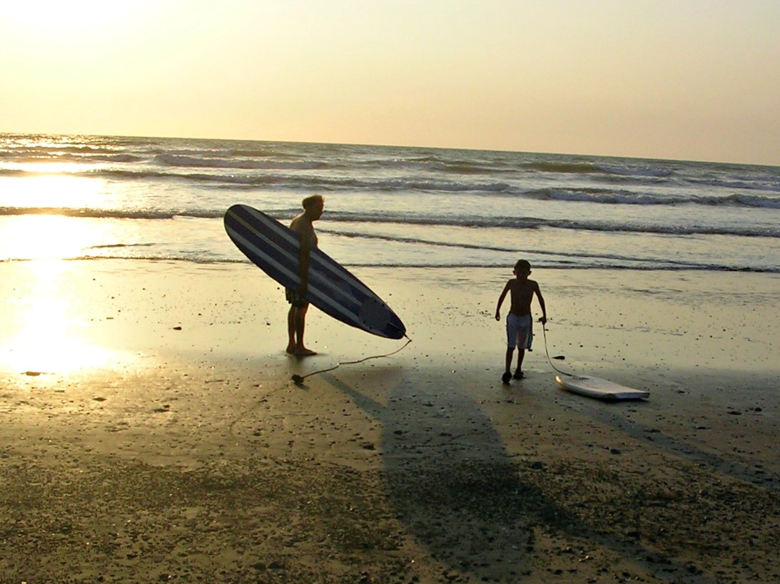 Surfing in Ecuador