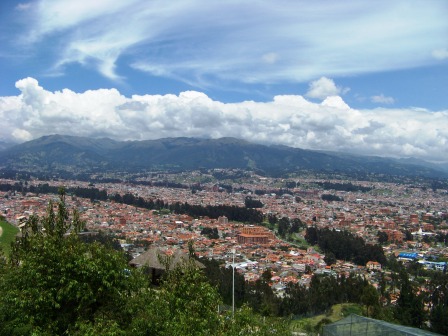 View of Cuenca Ecuador from the Turi Lookout