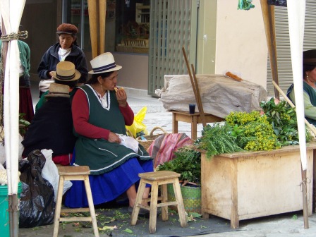 Flower market in Cuenca