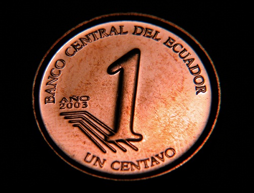 A penny in Ecuador.