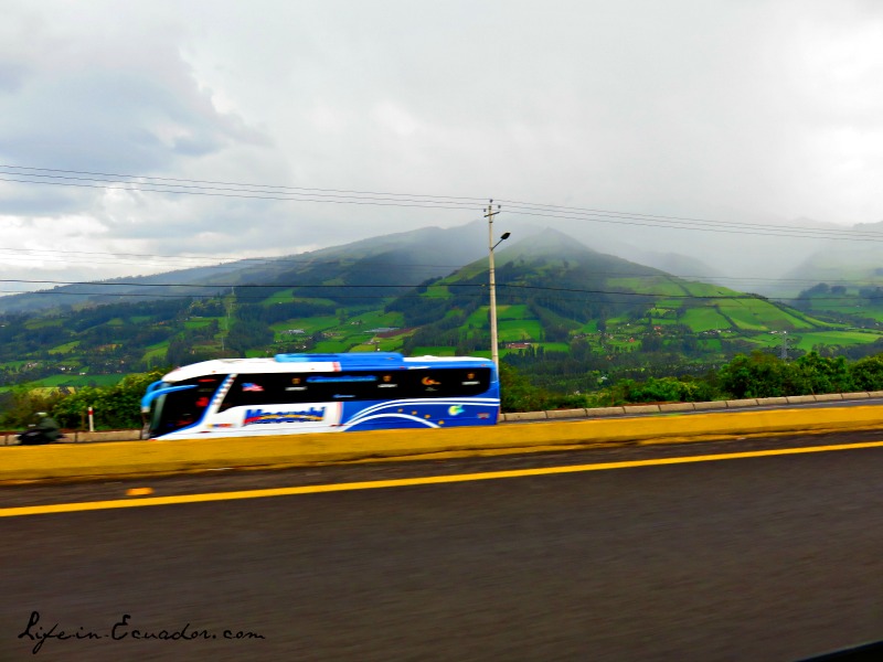 Bus through Ecuador