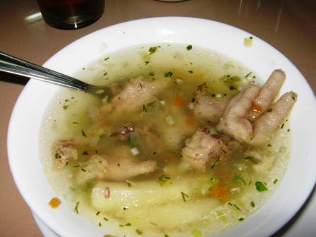 Chicken foot soup, Ecuador