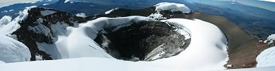 Crater of Mt Cotapaxi