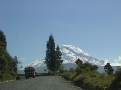 Mount Chimborazo... on the road near Guaranda