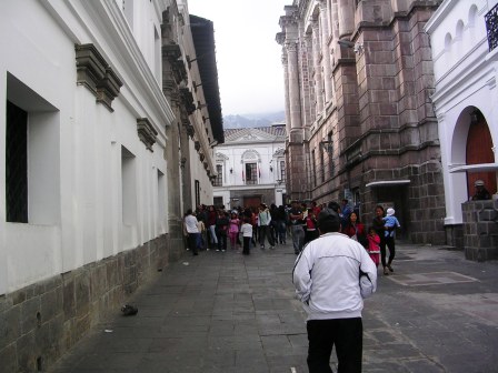 The streets of Quito