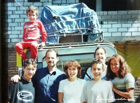 With my family just outside of Quito, Ecuador in 1998