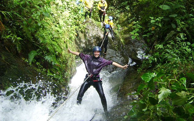 Canyoning in Ecuador