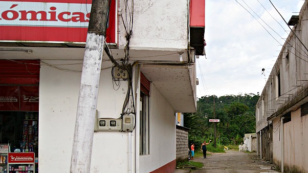 Entrance to the Zumag Sisa Hostal in Tena